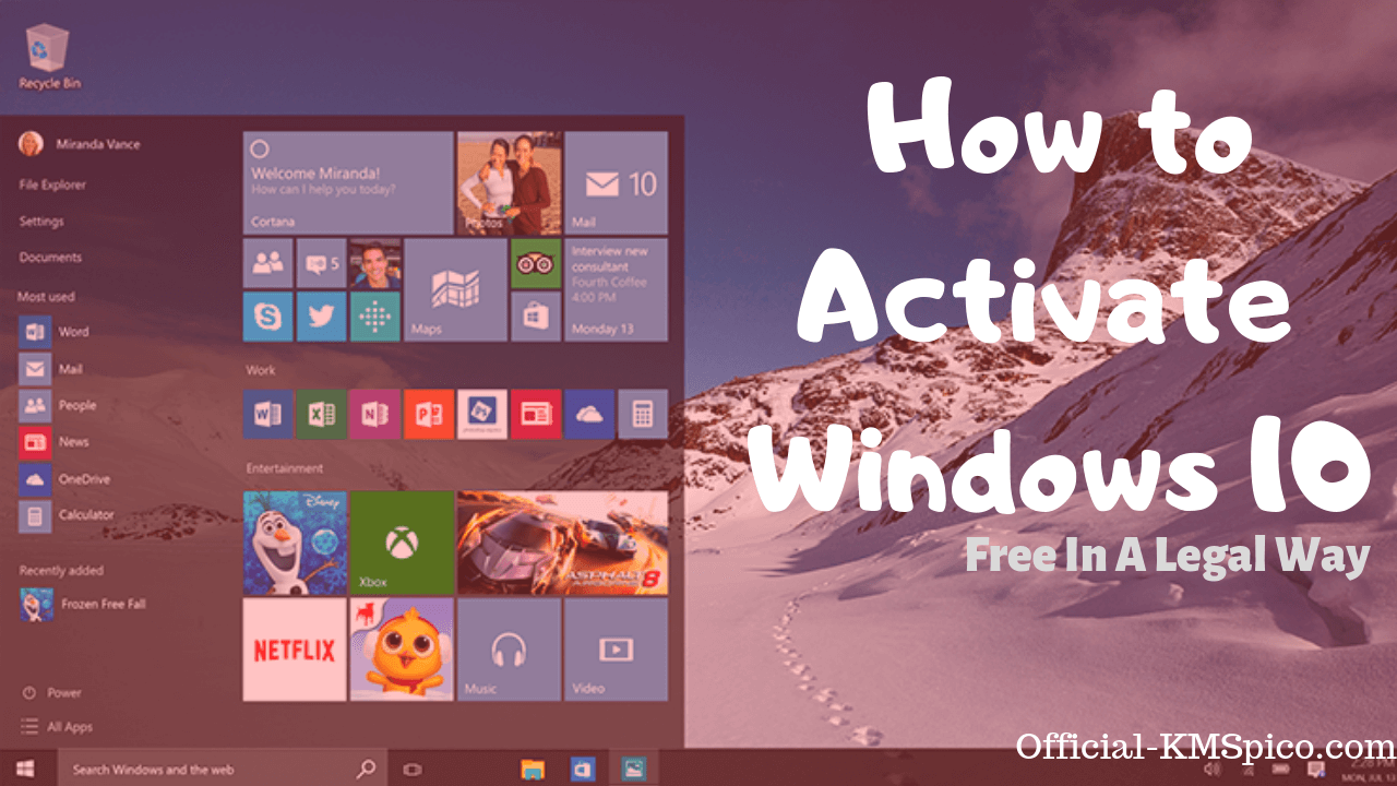 activate windows 10 free online